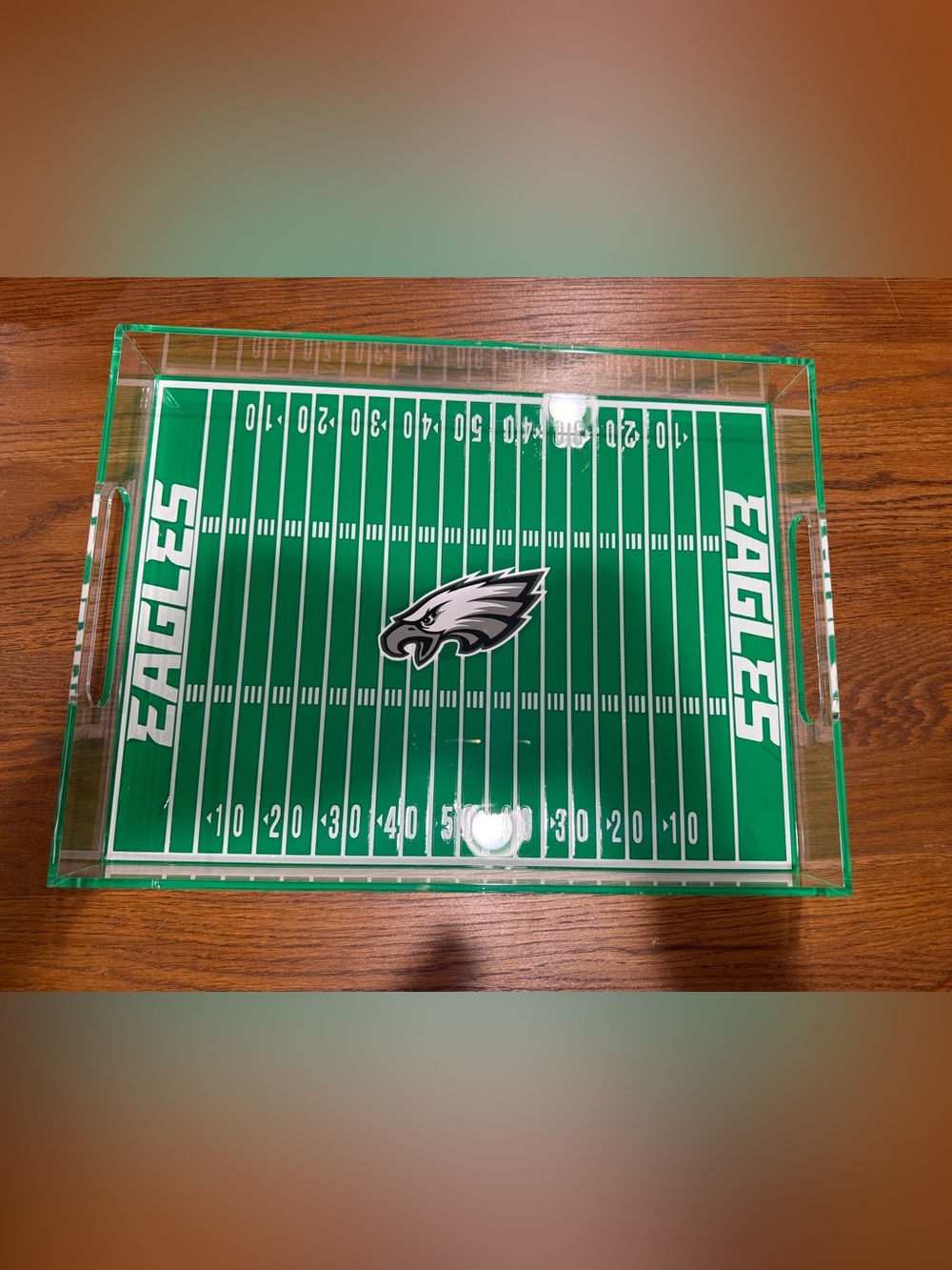 Philadelphia Eagles Football Field Serving Tray